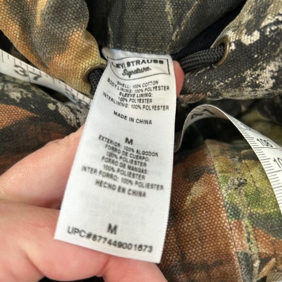 Levi Strauss Signature Field Gear jacket hood Mossy‎ Oak Camo Full Zip Medium M - Picture 7 of 12